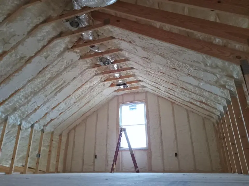 Spray foam roofing application for Crawl Space Insulation project in Gardnerville